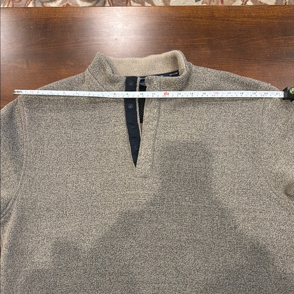 ExOfficio 1/4 Snap Sweater Sweatshirt Brown Long Sleeve Outdoor Gorpcore Men's - Picture 7 of 11